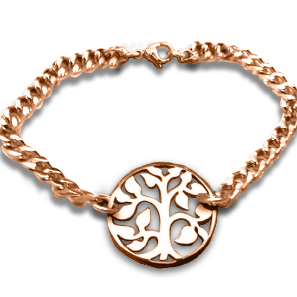 Customised Tree Bracelet/Anklet - 18ct Rose Gold Plated Jewellery