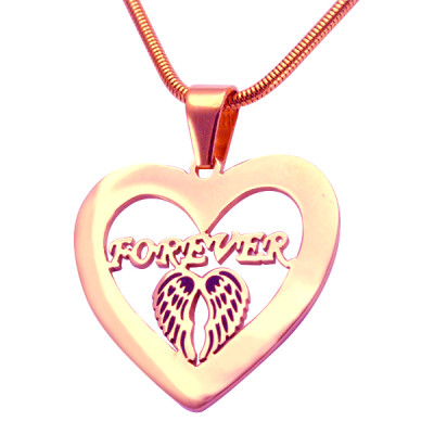Personalised 18ct Rose Gold Plated "Angel in My Heart" Necklace
