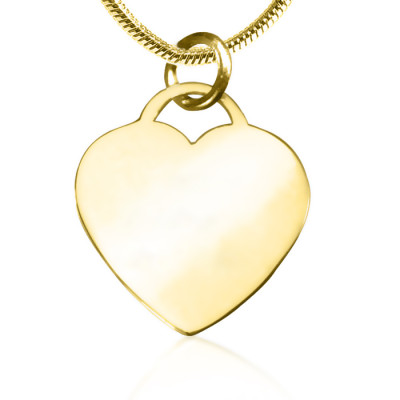 Personalised "Forever in My Heart" Necklace - 18ct Gold Plated