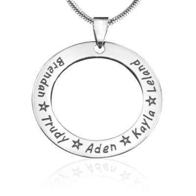 Custom Circle of Loyalty Necklace - Sterling Silver Jewellery