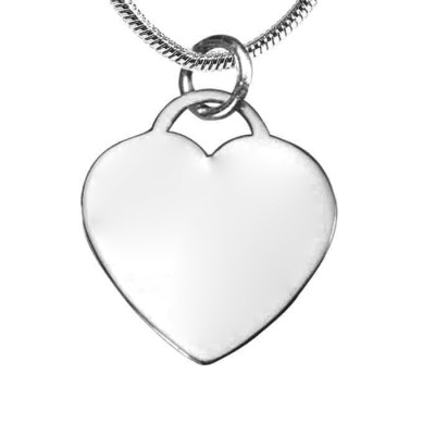 Personalised Sterling Silver "Forever in My Heart" Necklace