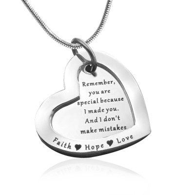 Personalised Love Forever Necklace - sterling Silver - By The Name Necklace;