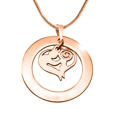 Personalised Rose Gold Plated Mothers Love Necklace