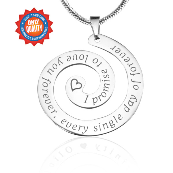 Custom Promise Swirl Sterling Silver Jewellery - Limited Edition