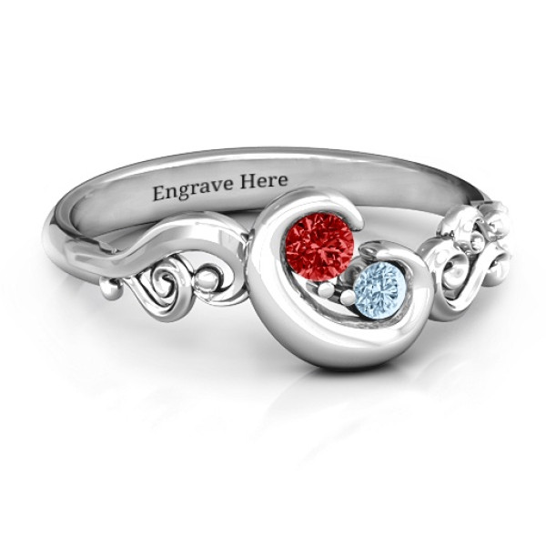 Solitaire Engagement Ring with Cradle of Love Design