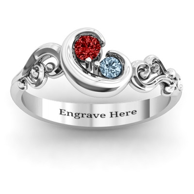 Solitaire Engagement Ring with Cradle of Love Design