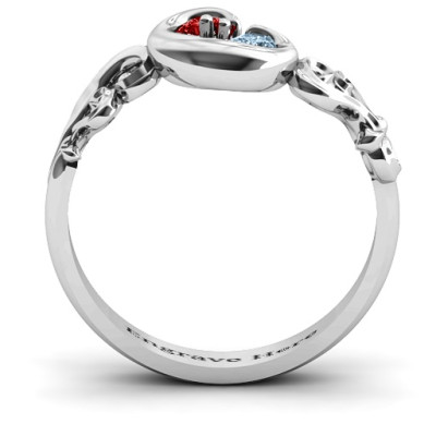 Solitaire Engagement Ring with Cradle of Love Design