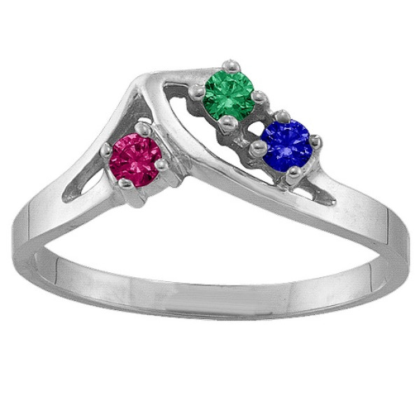 Elegant 1-5 Stone Diamond Engagement Ring - Stone Crest
