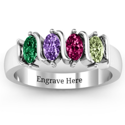 2-5 Oval Stone Women's Ring
