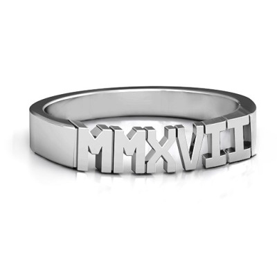 2017 Roman Numeral Graduation Ring - By The Name Necklace;