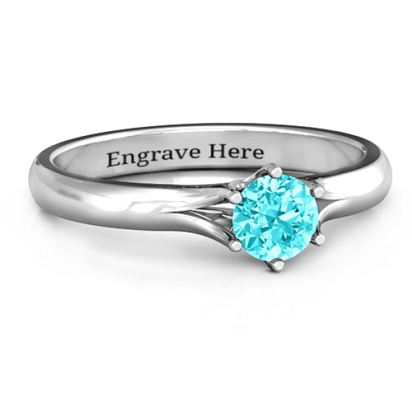 6 Claw Solitaire Engagement Ring