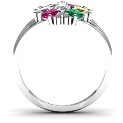 Marquise and Princess Accent Ring with Arachna Centre Design