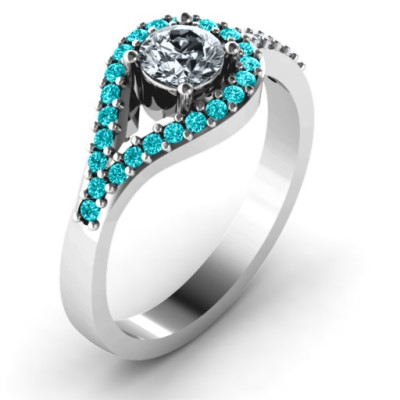 Silver Wrap Knot Ring for Women - Asymmetrical Style