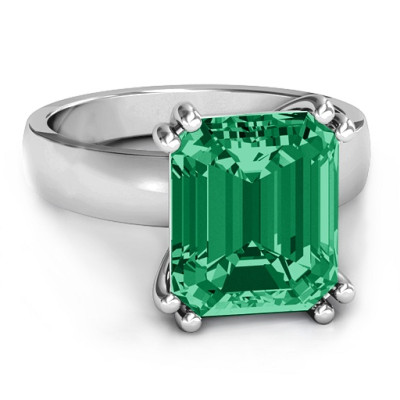 Emerald Cut Ring Basket Set"