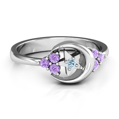Beautiful Night Ring - By The Name Necklace;