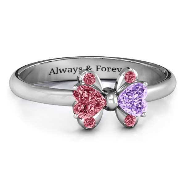 Elegant Bow Ring with Beauty Charm - Jewellery Gift