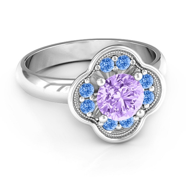 Stunning Engagement Ring for Your Blossoming Love
