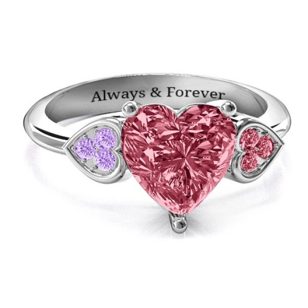 Stunning Love Accented Heart Ring Jewellery