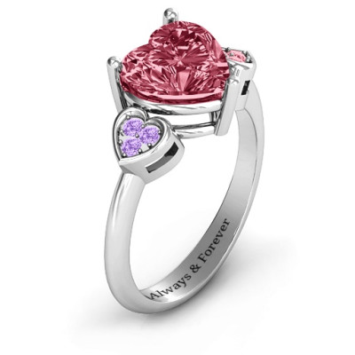 Stunning Love Accented Heart Ring Jewellery