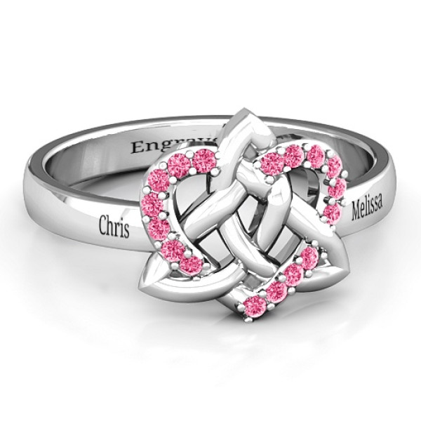 Celtic Heart Ring - By The Name Necklace;