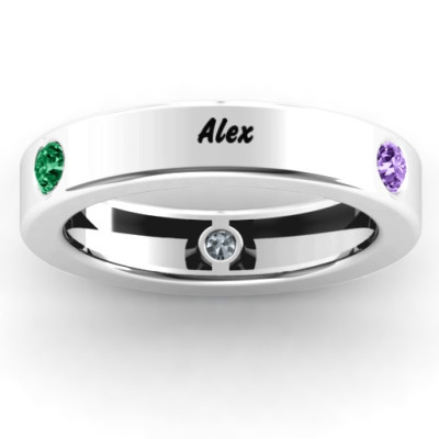 Women's Circular Band Ring with 2-5 Stones