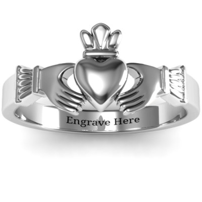 Sterling Silver Claddagh Ring - Irish Celtic Design Jewellery