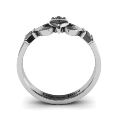 Sterling Silver Claddagh Ring - Irish Celtic Design Jewellery