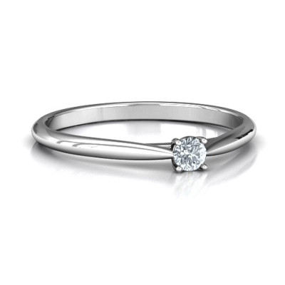 Classic Solitaire Sparkle Diamond Ring