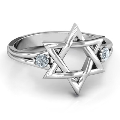 Classic Star of David Ring - By The Name Necklace;