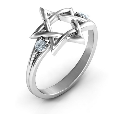 Sterling Silver Jewellery - Classic Star of David Ring