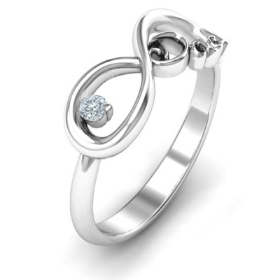 Stylish Dad Infinity Ring - Fathers Day Jewellery Gift