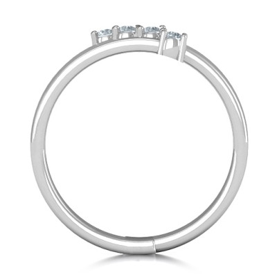 Stunning Diagonal Gemstone Ring