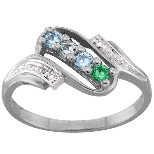 Diamond Ring with 2-6 Accent Stones