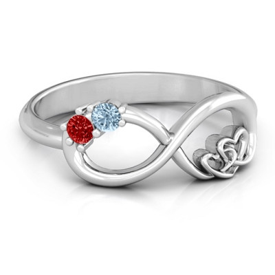 Sterling Silver Double Infinity Ring - Symbol of Love and Togetherness