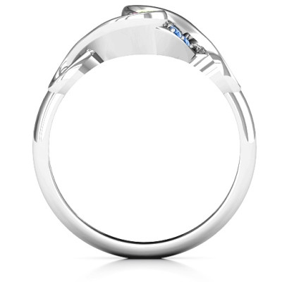 Two Stone Infinity Ring - Timeless Symbol of Love