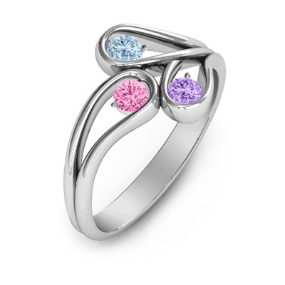 Diamond Three-Stone Engagement Ring with Eternal Elegance