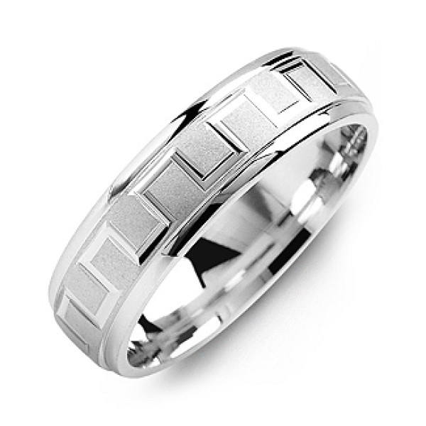 Greek Key Men's Ring - Eternal Design