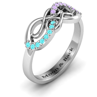 Elegant Gemstone Infinity Ring