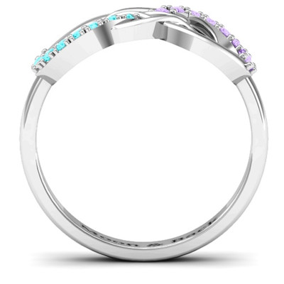 Elegant Gemstone Infinity Ring