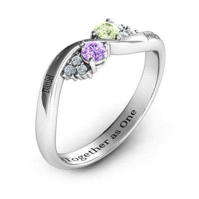 Elegant Dream Ring With Shoulder Details