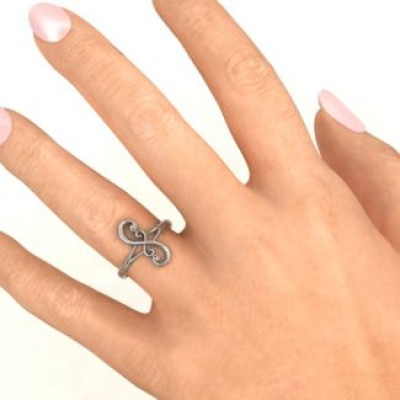 Women's Sterling Silver 'Flourish Infinity' Ring