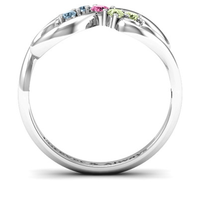 Sterling Silver Gemstone Infinity Ring