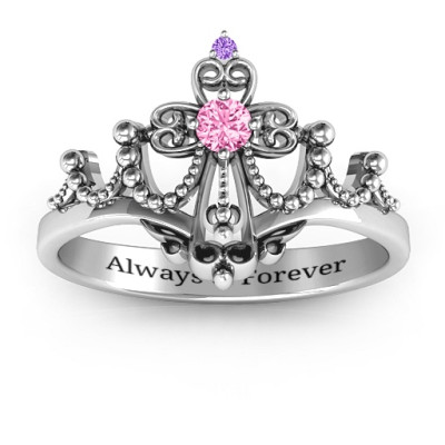 Genuine Sterling Silver Tiara Ring - Forever & Always