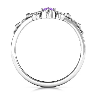 Genuine Sterling Silver Tiara Ring - Forever & Always