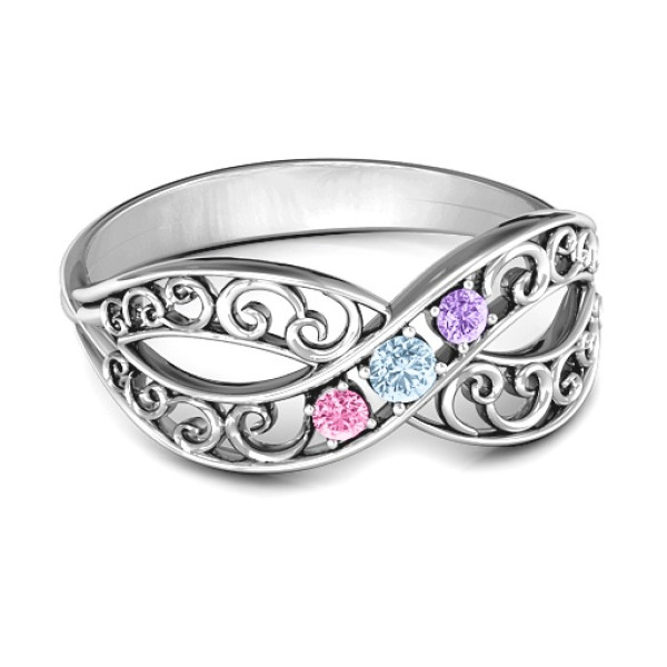 Forever Filigree Silver Infinity Ring Jewellery