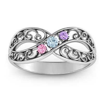 Forever Filigree Silver Infinity Ring Jewellery