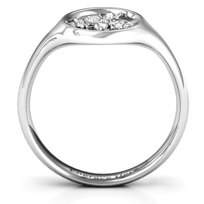 Sterling Silver Cherry Blossom Flower Ring