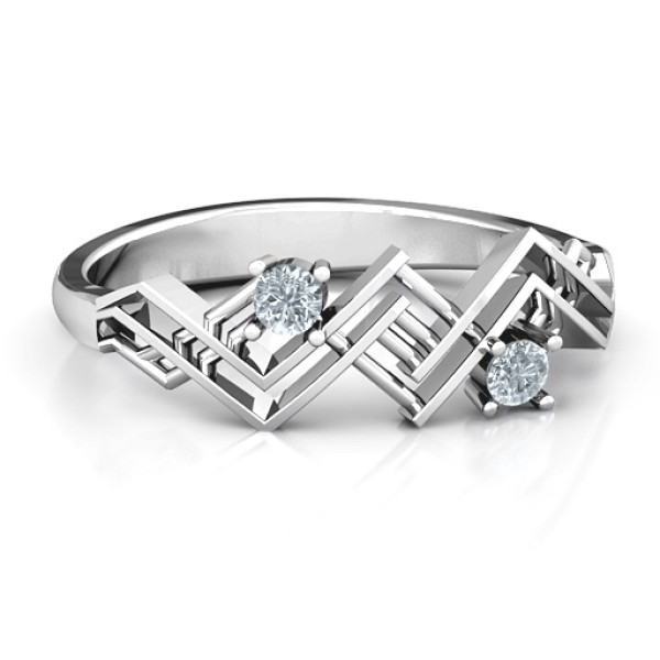 Glamorous Geometric Design Women's Ring