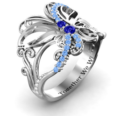 Sparkling Butterfly Jewellery Ring