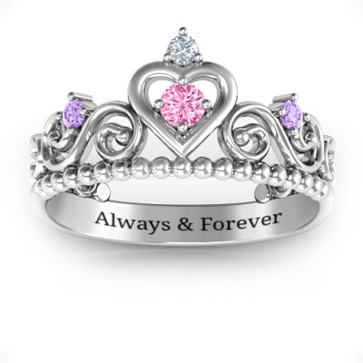 Happily Ever After Sterling Silver Tiara Ring